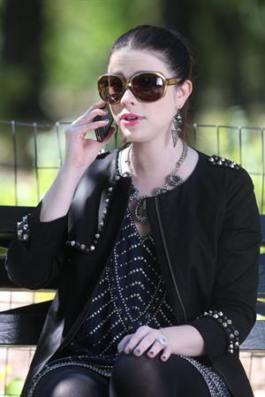 Michelle Trachtenberg on the Set of Gossip Girl in Central Park - September 24, 2012 