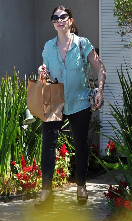 Michelle Trachtenberg - Leaving a party in Brentwood - August 12, 2012