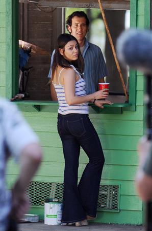 Mila Kunis - Booty in tight jeans on the set of  Blood Ties  in New York City (May 29, 2012)