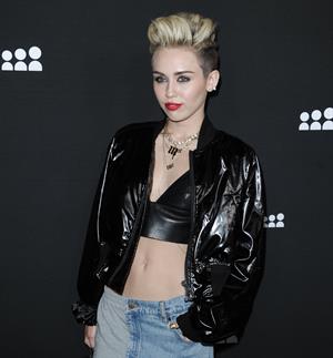 Miley Cyrus Attends the Myspace relaunch at The El Rey Theater in Los Angeles on June 12, 2013