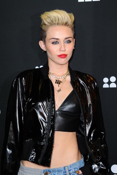 Miley Cyrus Attends the Myspace relaunch at The El Rey Theater in Los Angeles on June 12, 2013