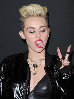 Miley Cyrus Attends the Myspace relaunch at The El Rey Theater in Los Angeles on June 12, 2013