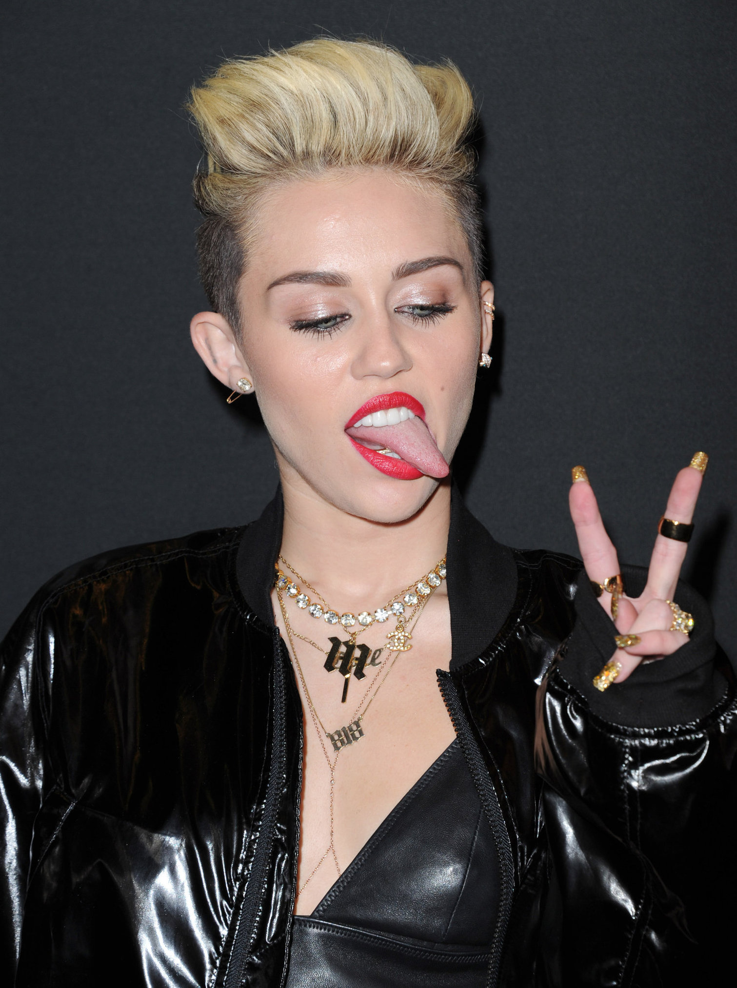 Miley Cyrus Attends the Myspace relaunch at The El Rey Theater in Los Angeles on June 12, 2013