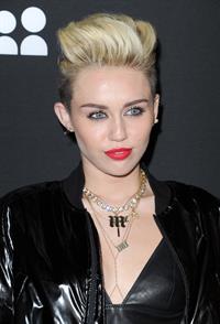 Miley Cyrus Attends the Myspace relaunch at The El Rey Theater in Los Angeles on June 12, 2013