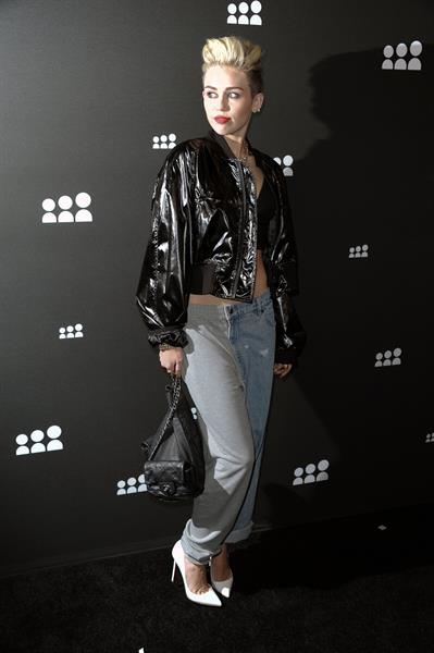 Miley Cyrus Attends the Myspace relaunch at The El Rey Theater in Los Angeles on June 12, 2013