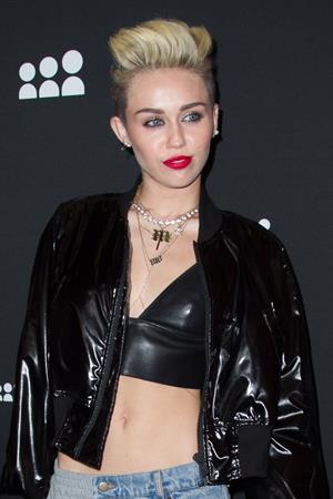 Miley Cyrus Attends the Myspace relaunch at The El Rey Theater in Los Angeles on June 12, 2013