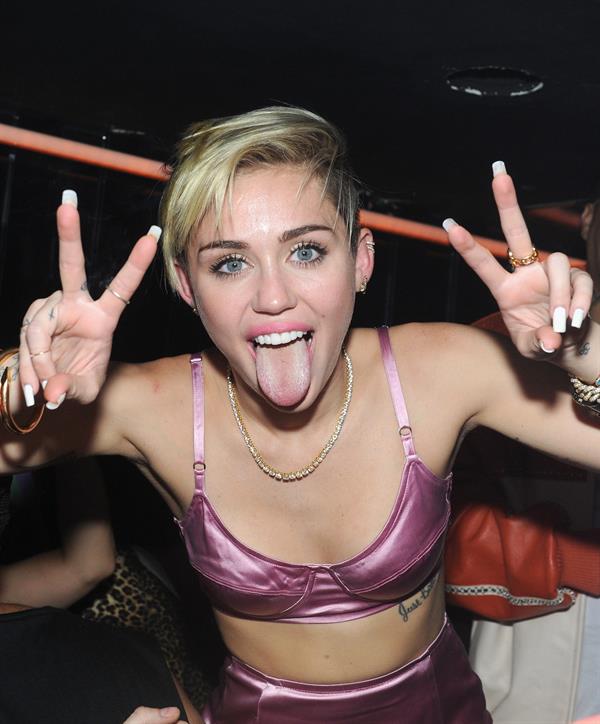 Miley Cyrus – “Bangerz” release party, NYC 10/8/13  
