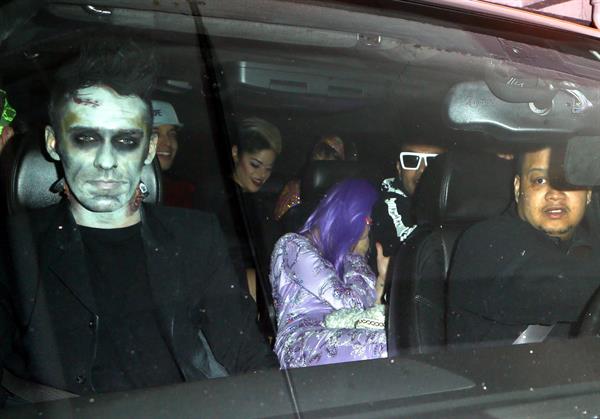 Miley Cyrus – Halloween Party candids in LA 10/31/13  