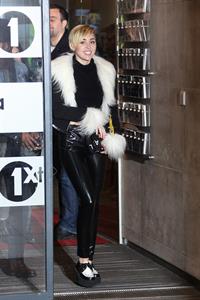 Miley Cyrus – BBC Radio 1 arrival in London 11/12/13  