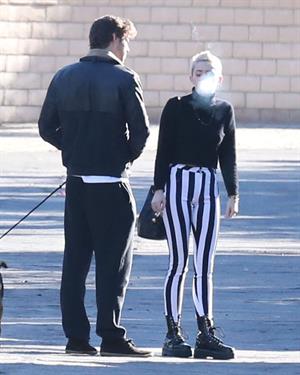 Miley Cyrus leaving a family gathering in Palm Springs 12/26/12 