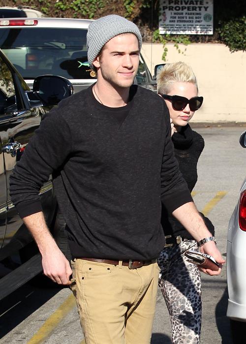 Miley Cyrus at Starbucks in Toluca Lake 12/22/12 