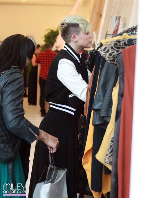 Miley Cyrus shopping at Reformation in West Hollywood 11/9/12