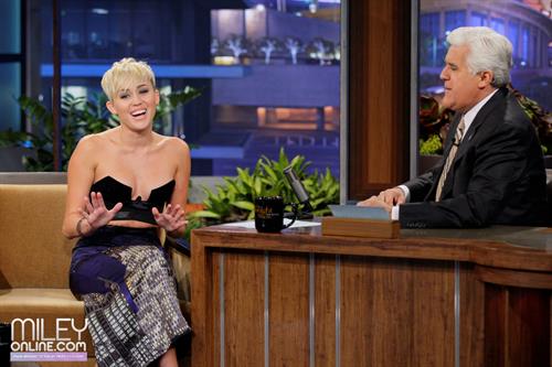 Miley Cyrus Pictures Miley Cyrus on The Tonight Show with Jay Leno 10/12/12