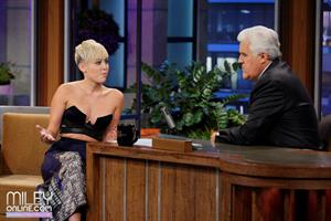 Miley Cyrus on The Tonight Show with Jay Leno 10/12/12 