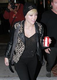 Miley Cyrus leaves recording studio in West Hollywood 10/10/12 