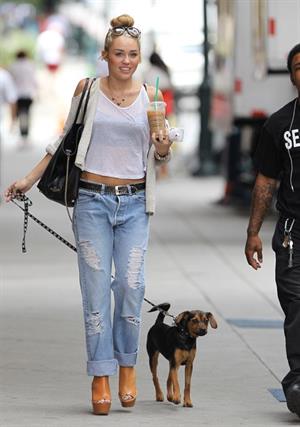 Miley Cyrus - Out with Happy in Philadelphia (August 7th 2012)