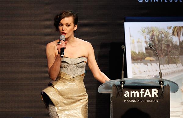 Milla Jovovich - amfAR's Cinema Against AIDS benefit in Antibes - 5/24/12