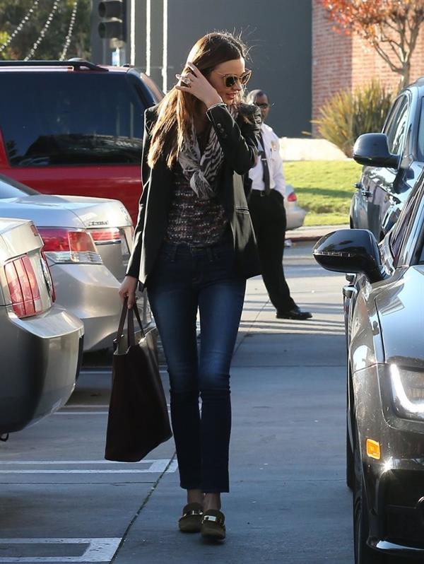 Miranda kerr outside a spa in LA on January 4th 2013  
