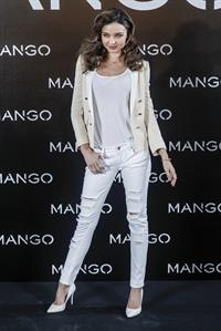 Miranda Kerr introduced as the new Face of Mango in Madrid, Spain 12/11/12 