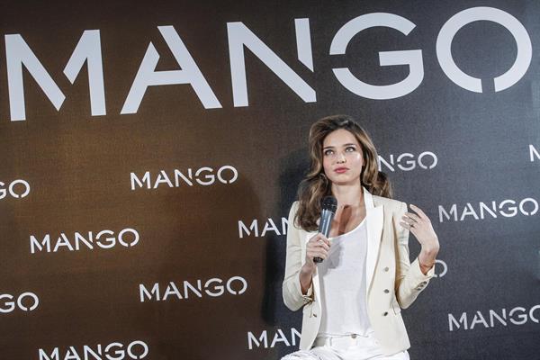 Miranda Kerr introduced as the new Face of Mango in Madrid, Spain 12/11/12 