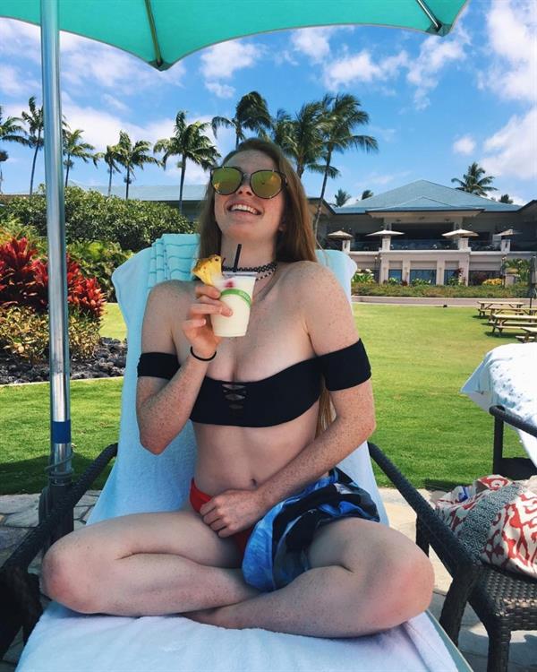 Larsen Thompson in a bikini