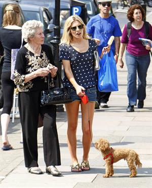 Mollie King London candids April 23, 2011 