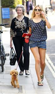 Mollie King London candids April 23, 2011 