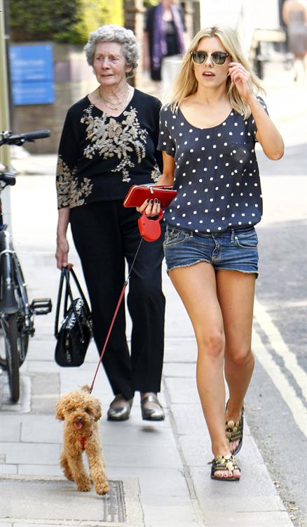 Mollie King London candids April 23, 2011 