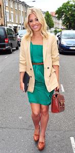 Mollie King leaving springs studios in London on July 27, 2011 