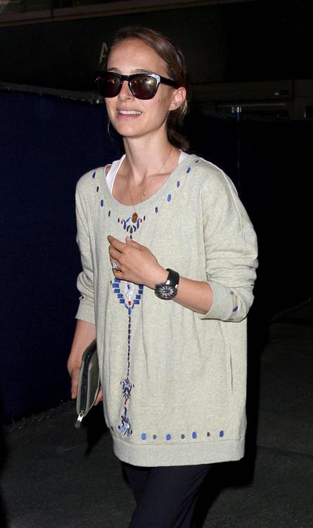 Natalie Portman arrives at LAX Airport - May 30, 2013 