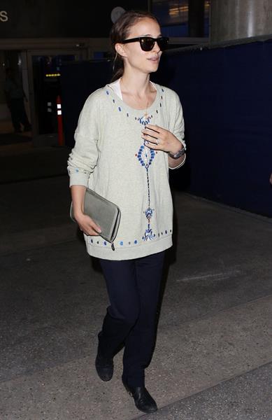 Natalie Portman arrives at LAX Airport - May 30, 2013 
