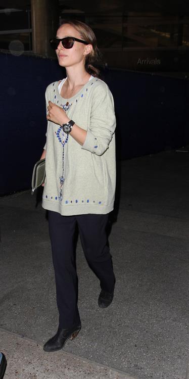 Natalie Portman arrives at LAX Airport - May 30, 2013 