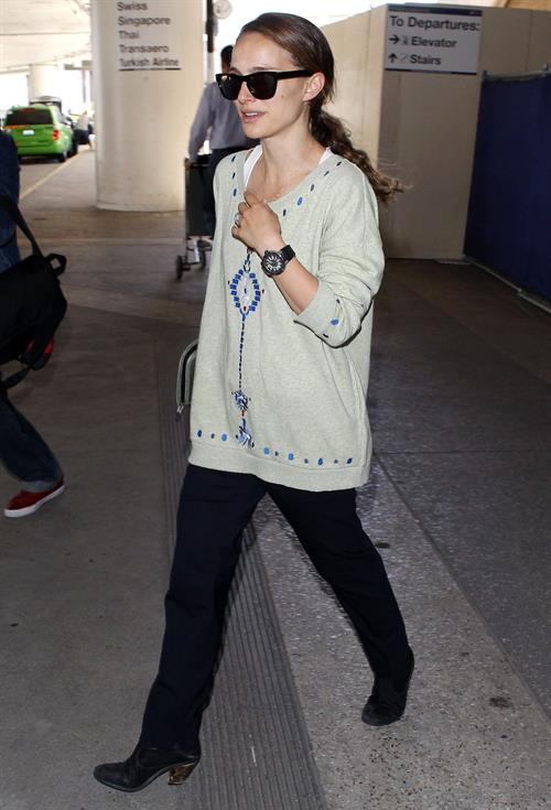 Natalie Portman arrives at LAX Airport - May 30, 2013 