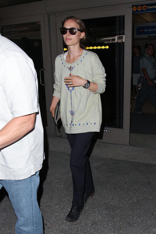 Natalie Portman arrives at LAX Airport - May 30, 2013 