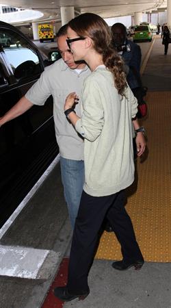 Natalie Portman arrives at LAX Airport - May 30, 2013 