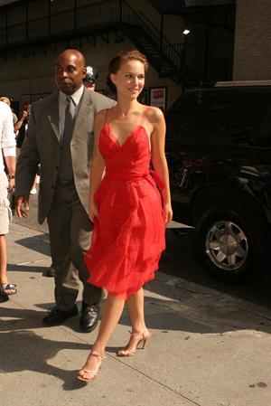 Natalie Portman –  Late Show  arrival in NY 7/29/04  