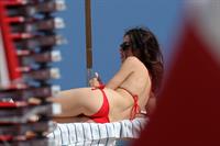 Nicole Trunfio bikini candids in Miami Beach 11/1/12