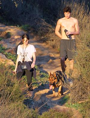 Nikki Reed walking her dogs in the Santa Monica Mountains (03.02.2013) 