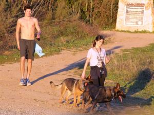 Nikki Reed walking her dogs in the Santa Monica Mountains (03.02.2013) 