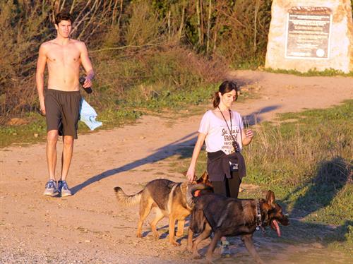 Nikki Reed Pictures Nikki Reed walking her dogs in the Santa Monica Mountains (03.02.2013)