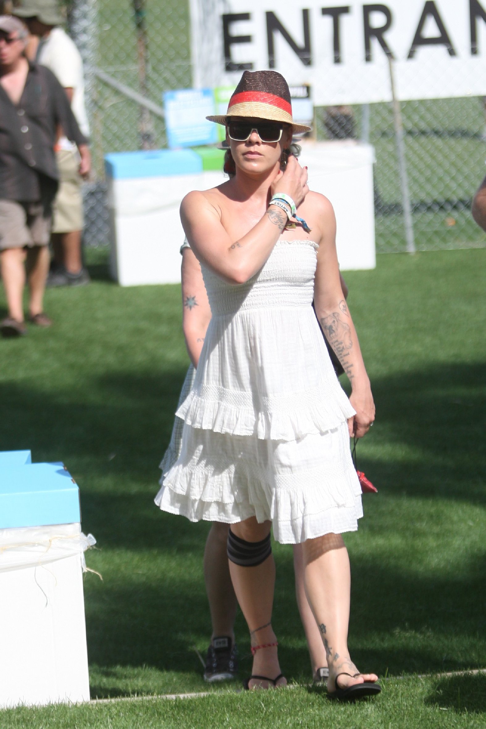 Alecia Moore (Pink) Coachella valley music festival day 1 on April 16, 2010