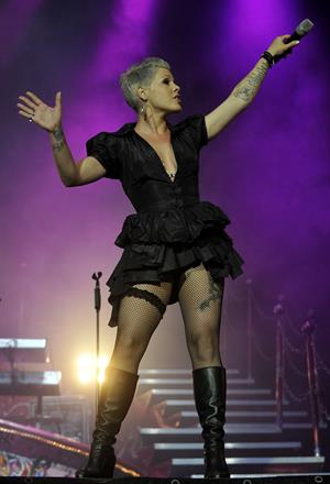 Alecia Moore (Pink) RheinEnergieStadion in Cologne on May 29, 2010