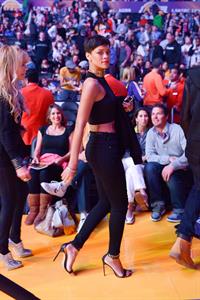 Rihanna New York Knicks vs Los Angeles Lakers in Los Angeles on December 25, 2012