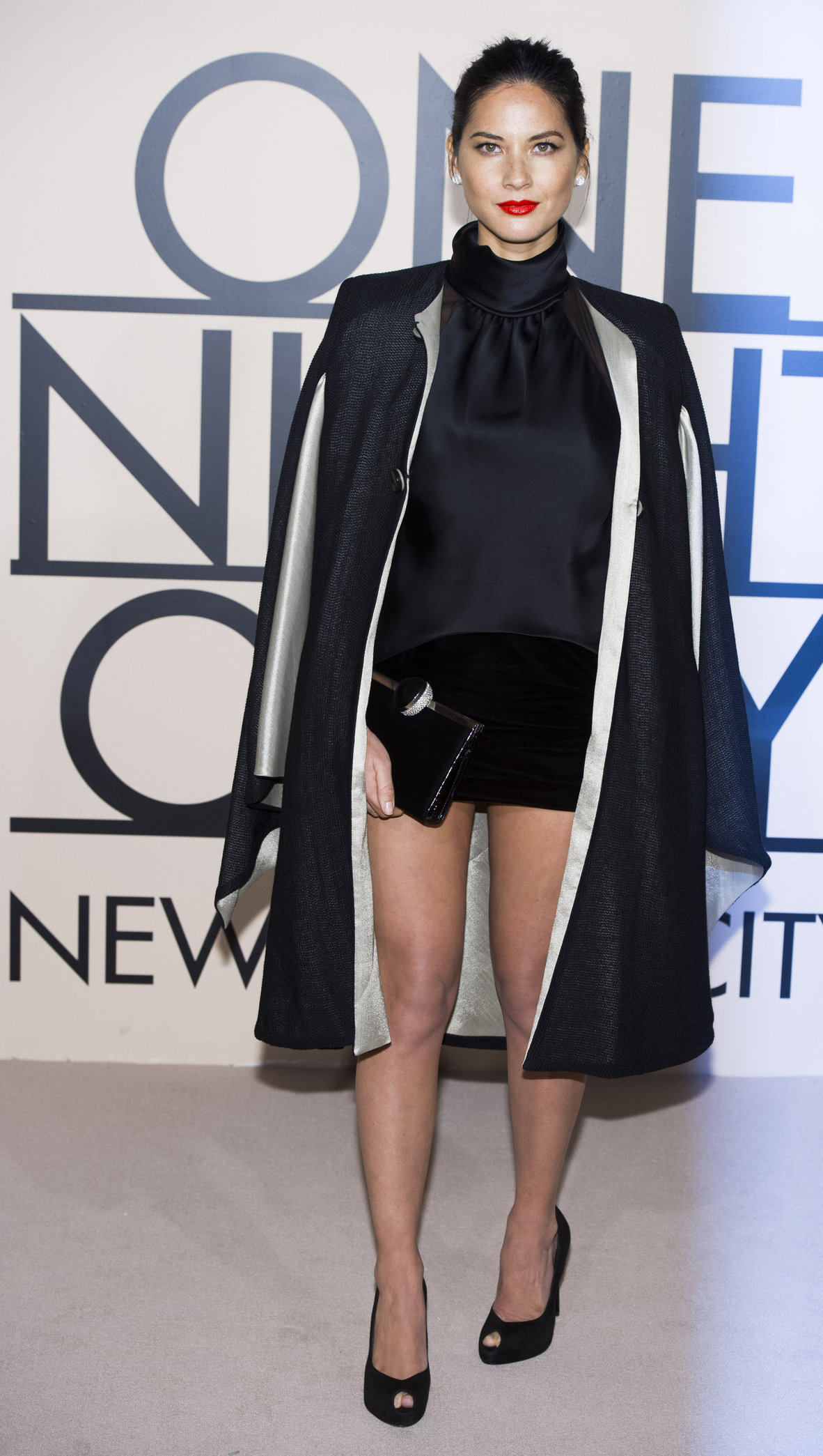 Olivia Munn Armani - One Night Only New York on Oct. 24, 2013 