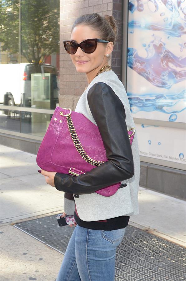 Olivia Palermo Steps out to greet a friend in Brooklyn - September 21, 2012 