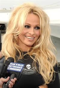Pamela Anderson Launches Sea Shepherds Operation Zero Tolerance Whale Defense Campaign on November 2, 2012 