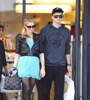 Paris Hilton and River Viiperi at Barneys doing some shopping in Beverly Hills