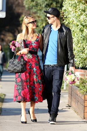 Paris Hilton and River Viiperi get in the mood for Valentine's Day with a romantic shopping trip in LA 2/11/13 