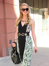 Paris Hilton stops by Anastasia Spa in Beverly Hills, California April 10, 2013 