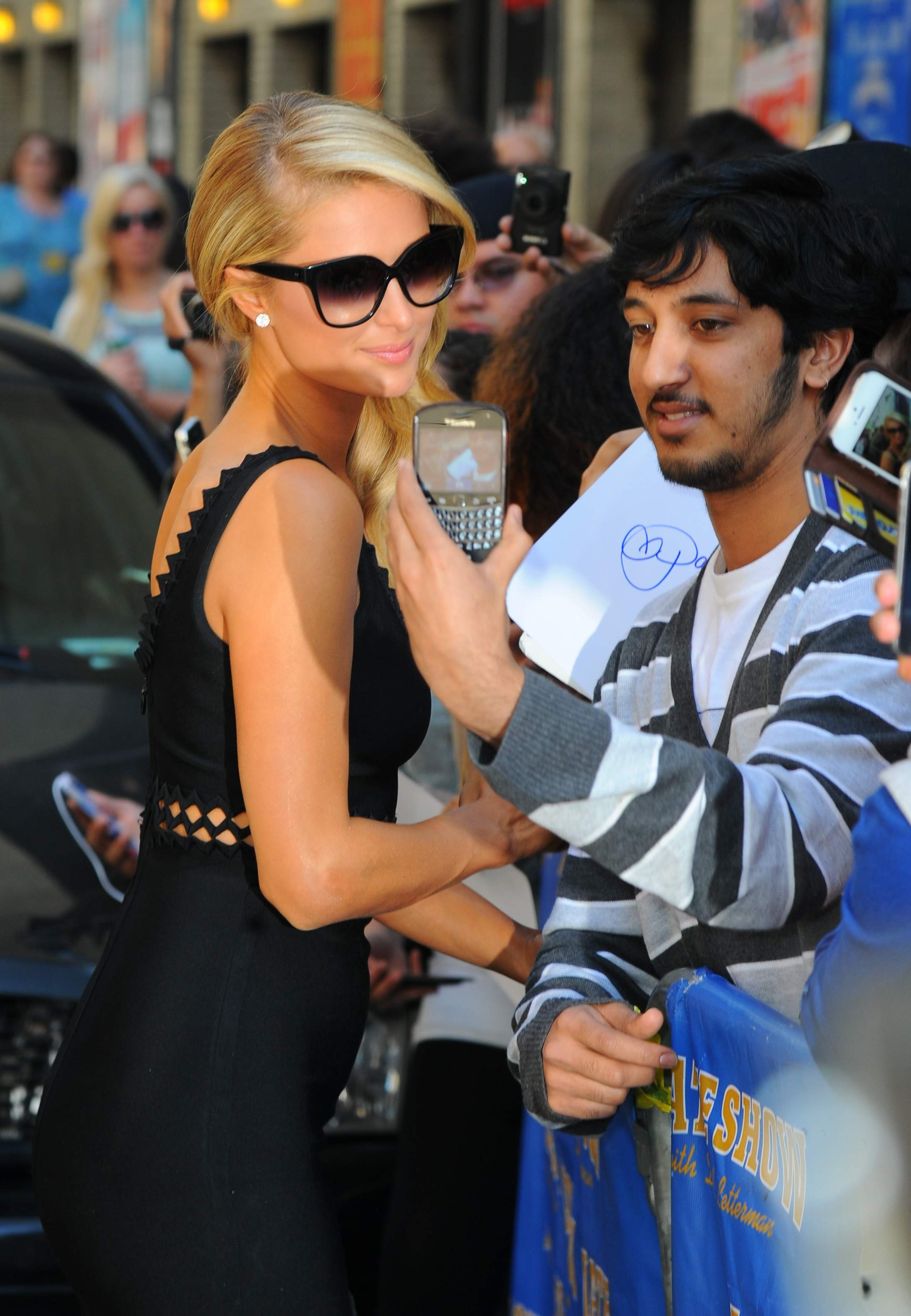 Paris Hilton at the 'Late Show with David Letterman May 2, 2013